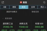 美国通胀“爆表”！道指狂泻880点，露华浓股价一夜腰斩