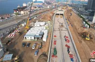 大连湾海底隧道陆域工程全线进入施工阶段