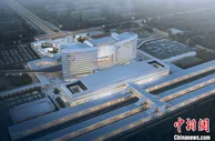 广西北海高铁站站改工程完成主体施工 站房主楼形如“帆”