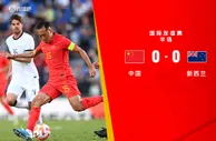 半场-韦世豪禁区抢点造险&国足控球率仅三成 国足暂0-0新西兰