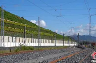 中老铁路双线区段送电成功