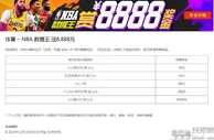 八大胜体育 – NBA 数据王 送8,888元