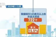 商务部：前11月实际使用外资8459.4亿元 同比增长6%