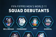 首次入选FIFA年度最佳阵球员名单：恩佐，佩德里、巴尔韦德在列