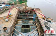 宁夏最大承台基础工程浇筑完成