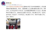 国家统计局：4月国民经济持续稳定恢复