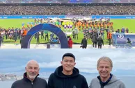 韩国主帅克林斯曼欧洲考察，现身那不勒斯主场观战&会见金玟哉