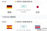 足球帝：世界杯最新赛程！死亡小组开打，德国将对战日本，21点央视将直播