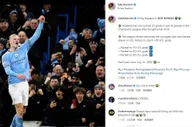 欧冠上演五子登科，罗马诺社媒盛赞：哈兰德简直不是人类????