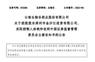 生物谷控股股东及实控人涉嫌信披违法违规被立案