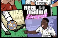 皇马晒“GTA”版欧冠战利物浦海报：????全力冲击1/4决赛！