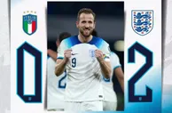 半场-凯恩独享队史射手王赖斯破门 英格兰2-0领先意大利