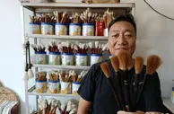 河北任丘“崔氏毛笔”：百年手工传承 制笔如修行