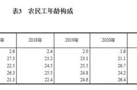 国家统计局：40岁及以下农民工占比下降