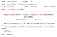 农业农村部：2025年返乡入乡创业人员超1500万人