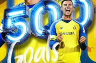 C罗达成联赛500球里程碑，亚足联官推制作海报送上祝贺