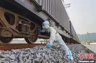 中国首趟陆海新通道中老班列“铁路快通”经磨憨口岸出境