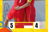 沙滩足球亚洲杯-中国5-4逆转印度尼西亚 小组赛取得2胜1负