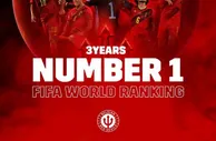 足球资讯：连续三年FIFA排名世界第一！比利时国家队官推发布庆祝海报