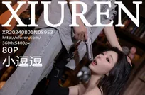 模特小逗逗性感黑色短裙露情趣吊带配黑丝袜秀曼妙身姿