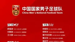 国足出征印尼25人大名单：韦世豪张玉宁蒋光太领衔
