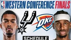 NBA西决来袭！雷霆对决马刺赛程公布，亚历山大与文班亚马巅峰较量