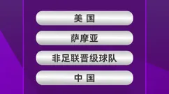 U17女足世界杯抽签：中国女足与美国 萨摩亚同组
