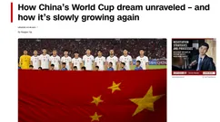 美媒：中国足球在世界杯上遭遇挫折 但希望正在重新燃起