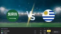巴尔韦德领衔冲击世界杯首胜！乌拉圭让一球强势示好，沙特还能再演黑马奇迹？