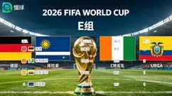 世界杯E组出线形式懂球点评厄瓜多尔VS德国，库拉索VS科特迪瓦额