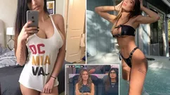 “为美国男足呐喊！”米娅·哈利法身穿露脐复古球衣在世界杯赛场上惊艳亮相