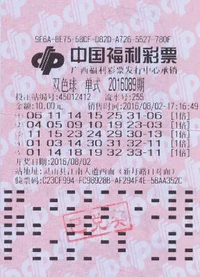 中奖彩票