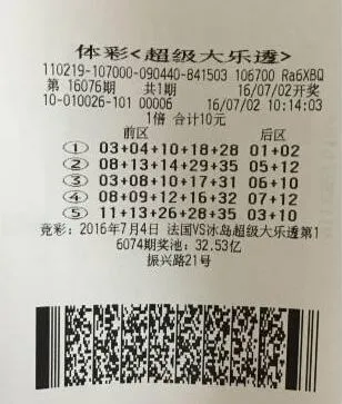 一号之差错失千万 彩民为换零钱购彩喜中17万