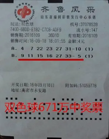 中奖彩票