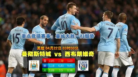 【富博】4月22日03:00 英超 曼城VS西布朗