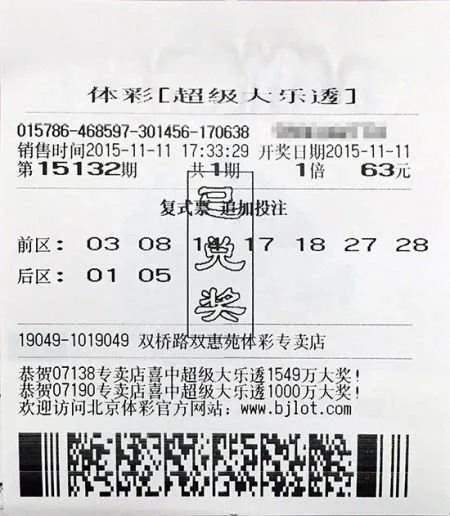 1154万得主今年第4次领大奖 上个月刚领取20万