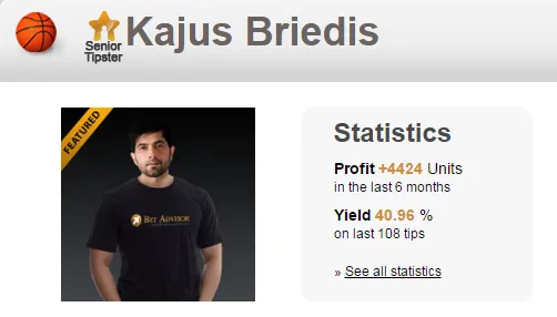 玩球网报：博彩顾问概况-Kajus Briedis-目标宏伟！