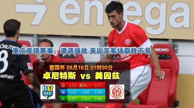【狮威】德国杯:开姆尼茨 VS 美因茨 08-16 星期六 1:00