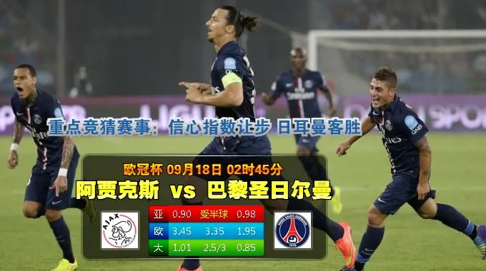 【富博】9月18日 02:45 欧冠 阿贾克斯VS巴黎圣日尔曼
