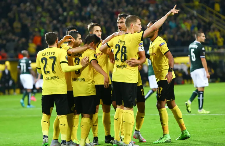 玩球赛报：多特2-1克拉斯诺，朴柱昊头球绝杀