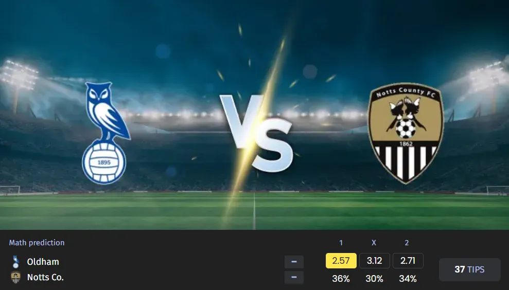 Clash of Momentum and Ambition: Can Oldham Halt Notts County’s Promotion Push?
