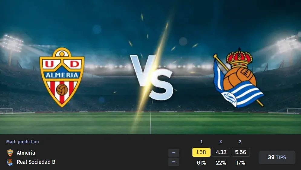 Almería Aim to Strengthen Promotion Bid Against Real Sociedad B in Key Segunda Clash
