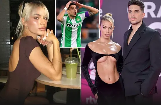 'World's hottest football WAG' who had 'sex contract' hints romance finally over