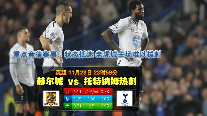 【富博】11月24日00:00 英超 赫尔城VS托特纳姆
