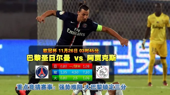 【瑞丰BET16】 欧冠 巴黎圣日尔曼VS阿贾克斯