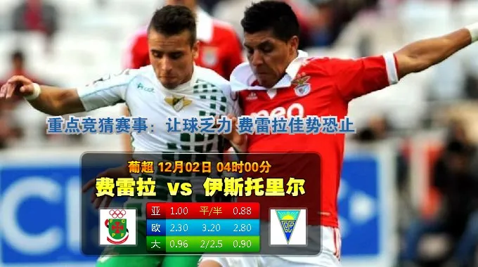 【富博】12月2日04:00 葡超 费雷拉VS伊斯托里尔