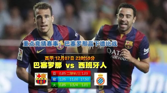 188bet金宝博12月8日西班牙甲组联赛:巴塞罗那VS爱斯宾奴