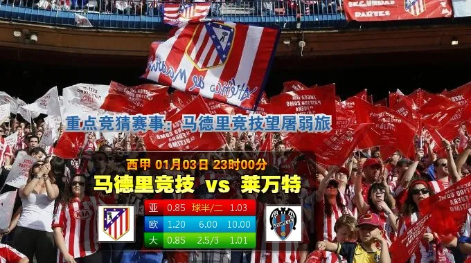 188bet金宝博1月3日西班牙甲组联赛:马德里体育会VS利云特