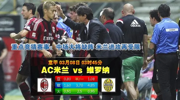 玩球赛事:2015年3月8日 意甲 AC米兰vs维罗纳直播