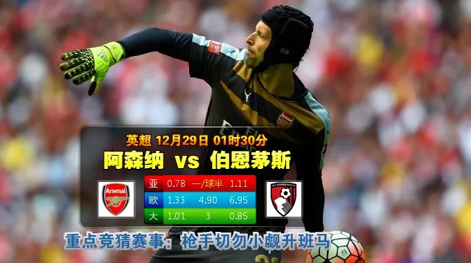 玩球网心水：英超　12月29日 1:30　阿森纳 VS 伯恩茅斯